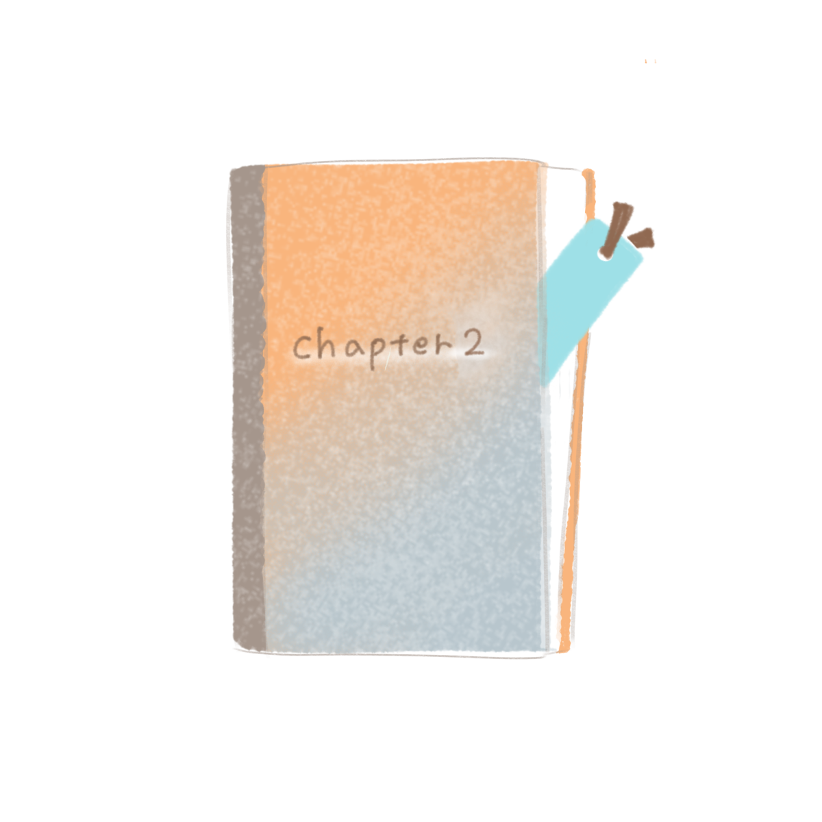 第2章の本 開いた状態